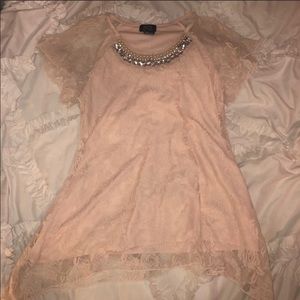 Blush pink Lace Blouse